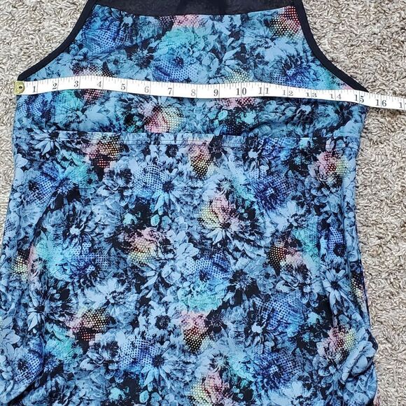 TYR Blue & Black Floral Swim Top - Picture 4 of 6
